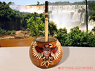 Artisan Yerba Mate Gourd Carved Condor